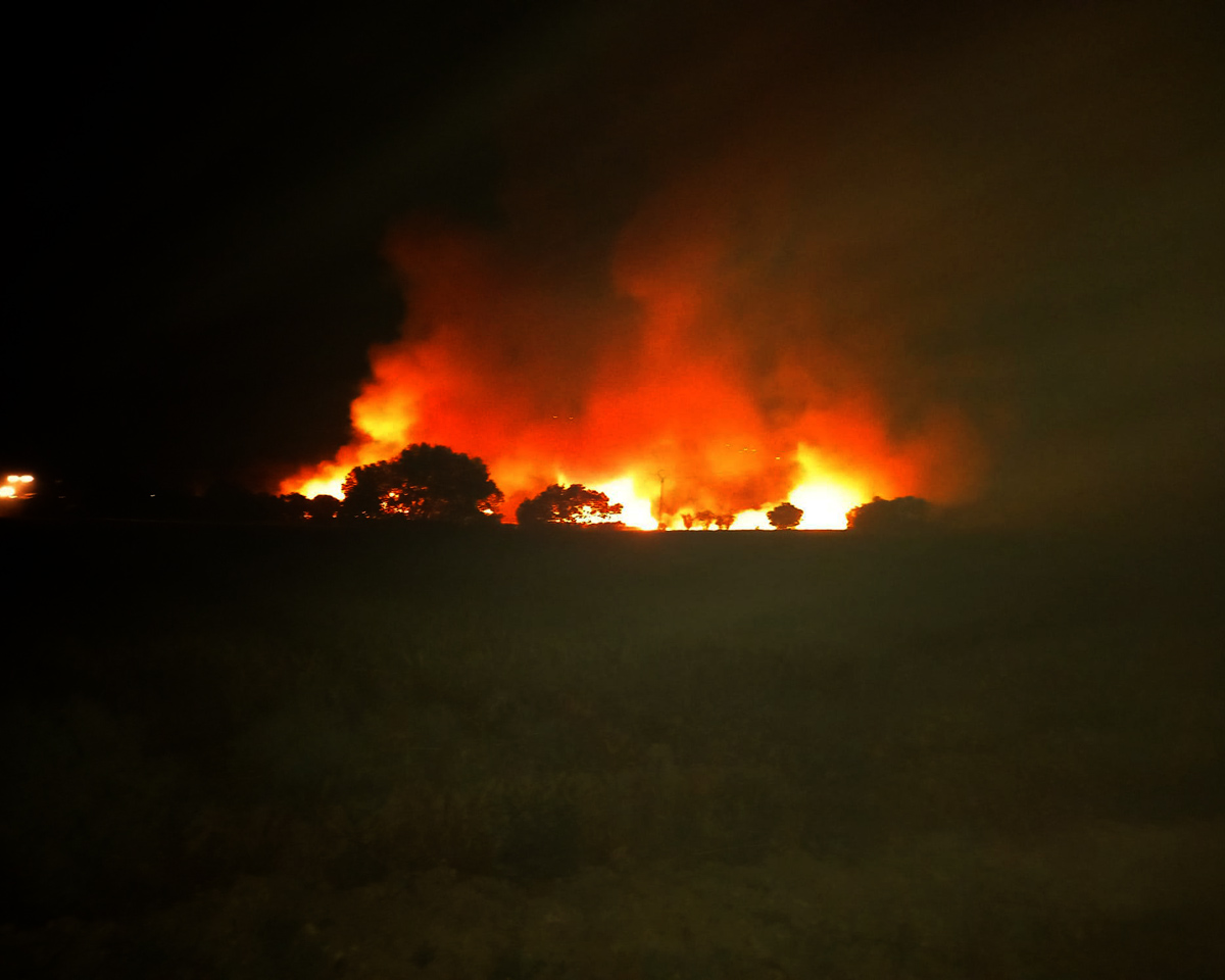 Incendio en Berbegal 20 de junio 2022