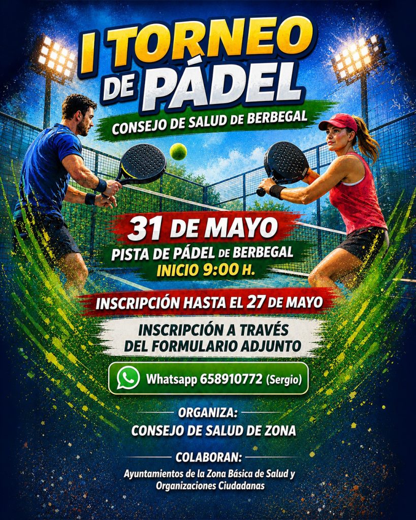 I Torneo de Pádel Consejo de Salud Berbegal 2026
