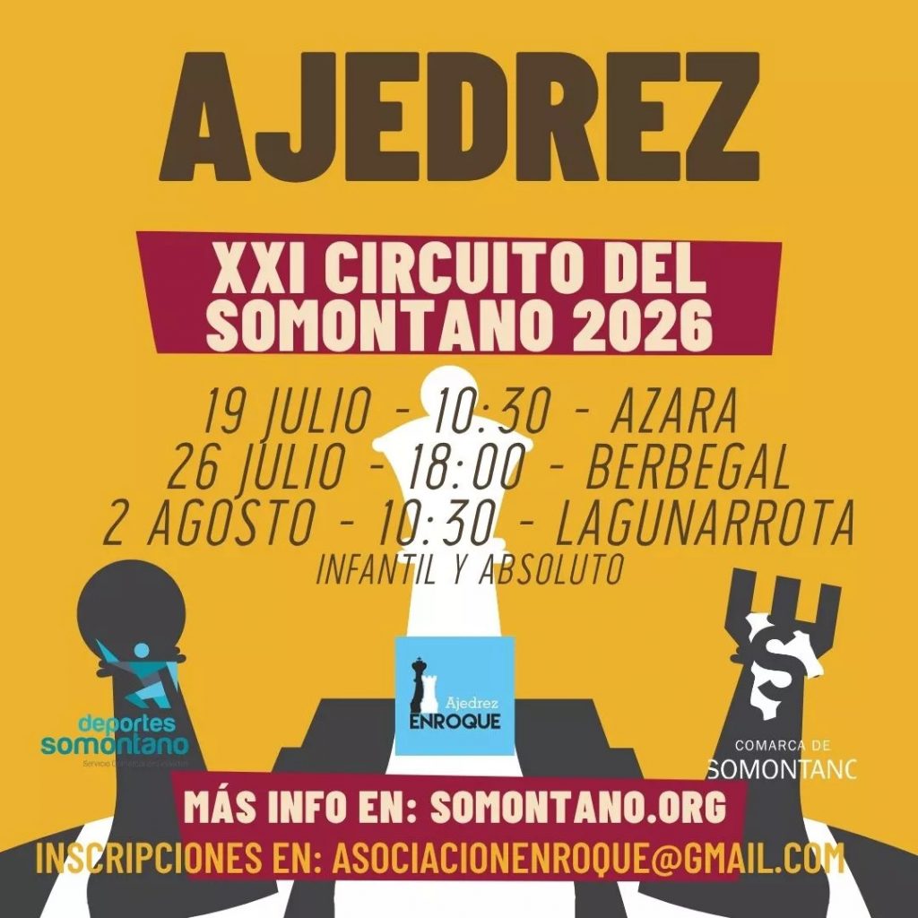 2ª prueba Circuito de Ajedrez del Somontano Berbegal 2026