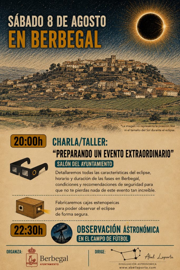 taller preparando el eclipse solar Berbegal - Abel Laporta