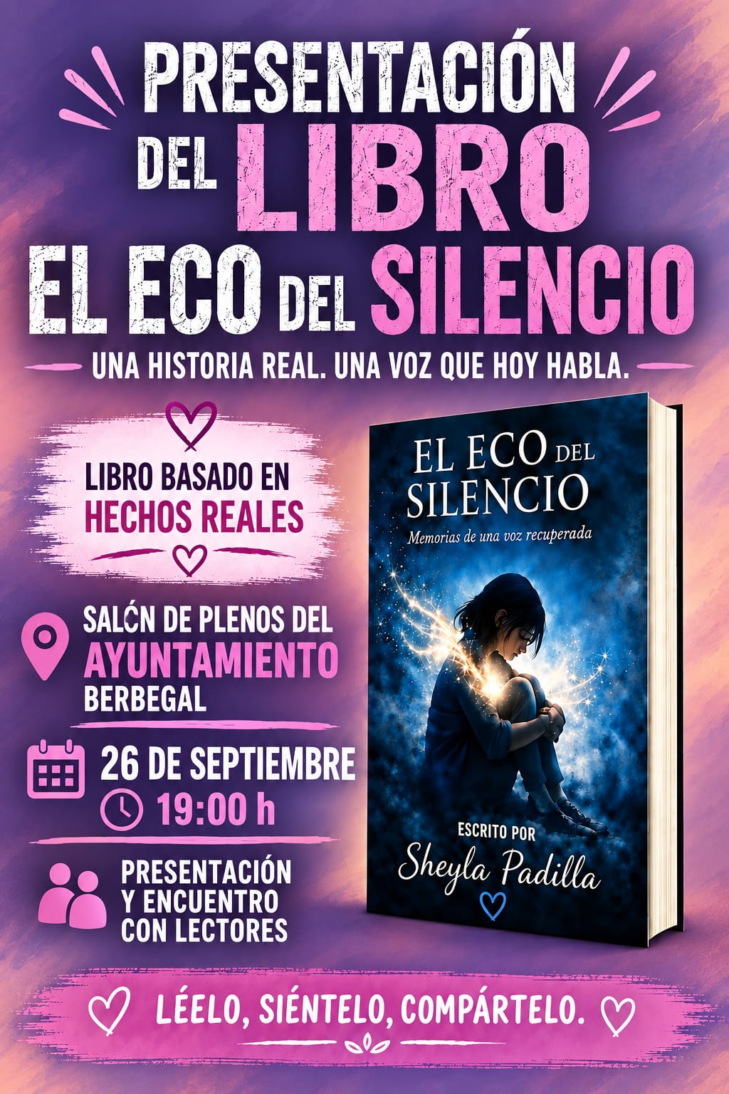 Presentación libro Sheyla Padilla en Berbegal